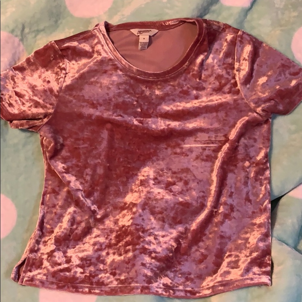 Velvet rose gold shirt